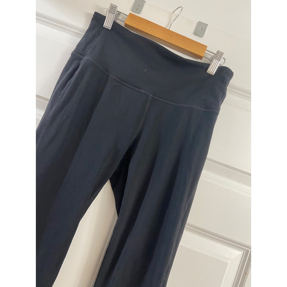 Athleta Womens Black High Waisted Supplex Lycra Spandex Yoga Leggings Size S